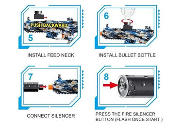 Automatic M416 Ball Blaster Gun With Light Sensor
